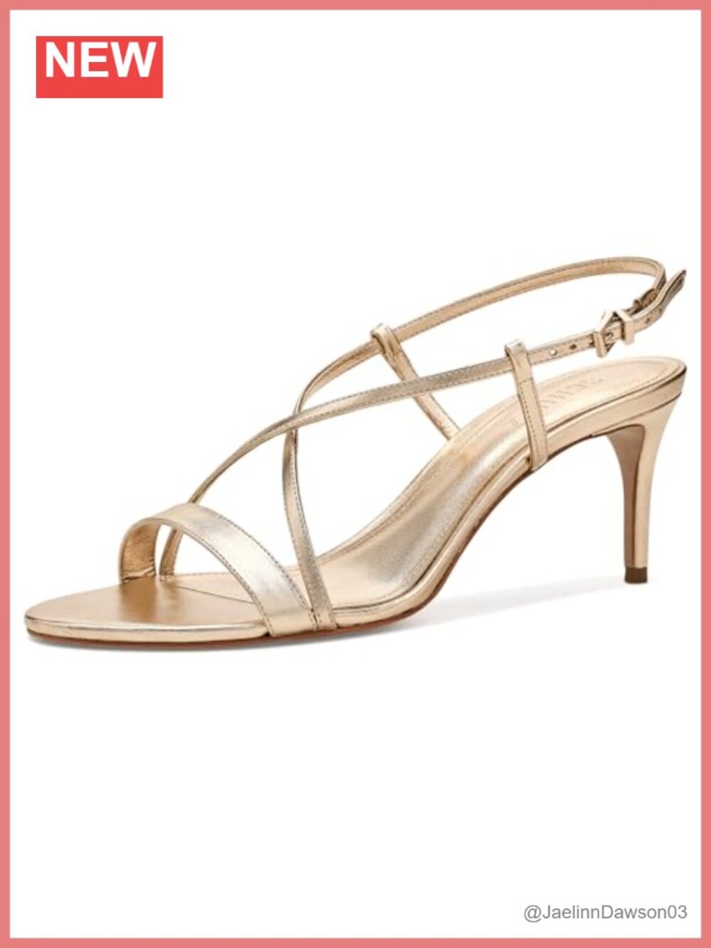 Strappy Leather Heeled Sandals Stiletto Buckle